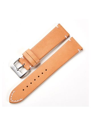 Tiera khaki leather strap with quick release