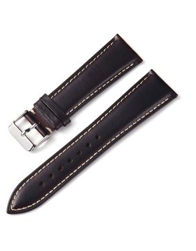 Tiera Oil Wax leather strap dark brown