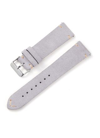 Tiera suede leather strap light gray