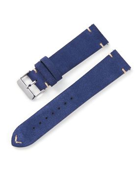 Tiera suede leather strap dark blue