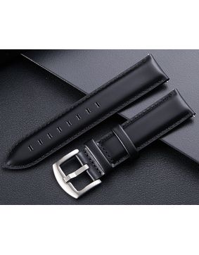 Tiera Classic leather strap black