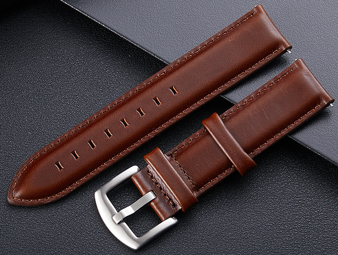 Tiera Classic leather strap dark brown