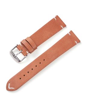 Tiera leather strap with v-stitching light brown