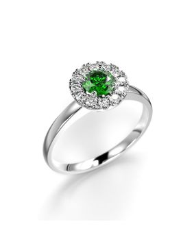 Festive Isabella Green 0.42 ct diamond ring 14-594-042G-VK