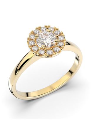 Festive Isabella halo diamond ring 594-042-KK