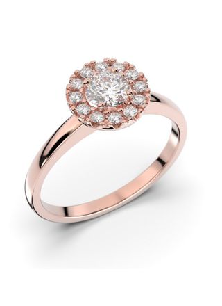 Festive Isabella halo diamond ring 594-042-PK