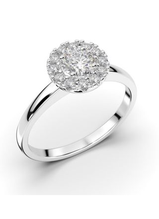 Festive Isabella halo diamond ring 594-042-VK