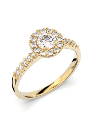 Festive Isabella halo diamond ring 595-052-KK