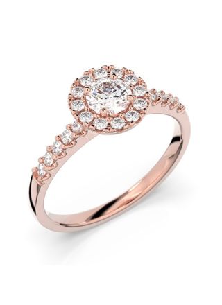 Festive Isabella halo diamond ring 595-052-PK