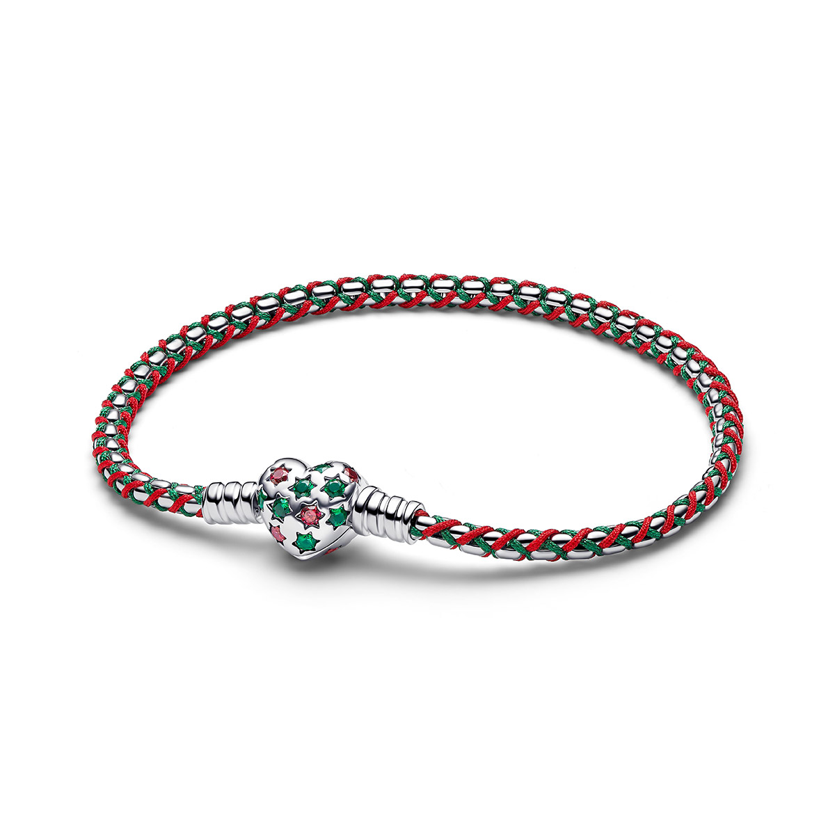 Pandora Moments Peppermint Green Silver Bracelet 595068C01
