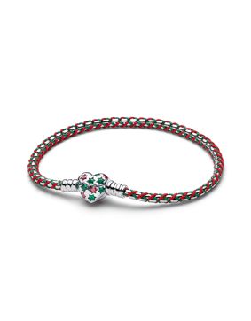 Pandora Moments Peppermint Green Silver Bracelet 595068C01