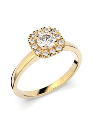 Festive Josefiina halo diamond ring 596-042-KK