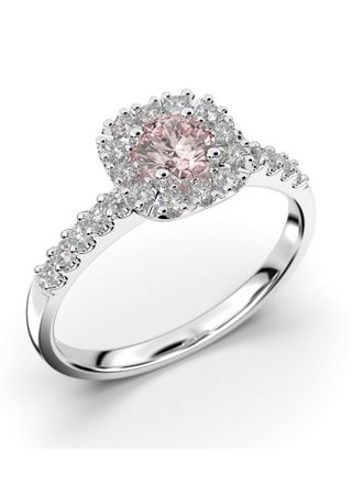 Festive Josefiina morganite halo diamond ring 597-052M-VK