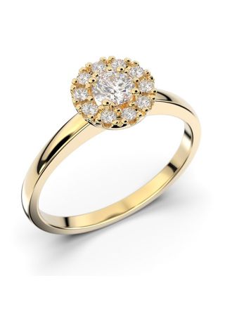 Festive Annabella halo diamond ring 598-028-KK