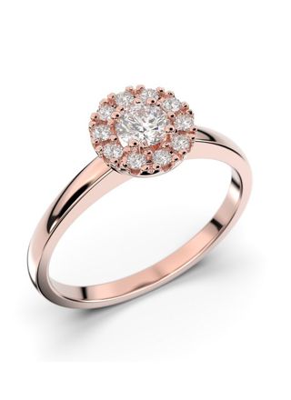 Festive Annabella halo diamond ring 598-028-PK