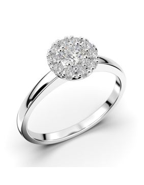 Festive Annabella halo diamond ring 598-028-VK