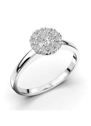 Festive Annabella halo diamond ring 598-028-VK