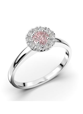 Festive Annabella morganite halo diamond ring 598-028M-VK