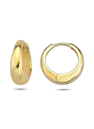 Lykka Casuals gold plated Huggie silver earrings
