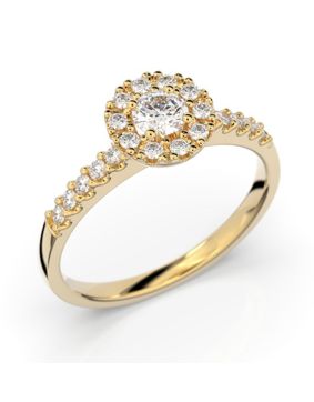 Festive Annabella halo diamond ring 599-038-KK