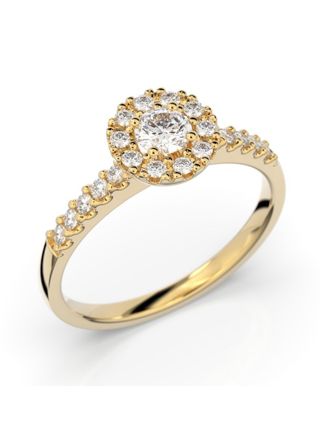 Festive Annabella halo diamond ring 599-038-KK