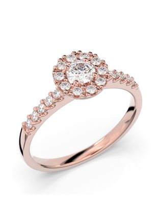 Festive Annabella halo diamond ring 599-038-PK