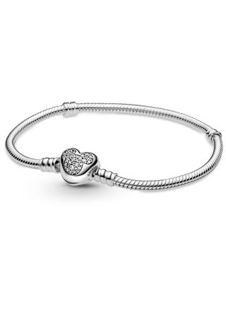 Pandora Moments Disney Bracelet Mickey Mouse Heart Clasp 599299C01