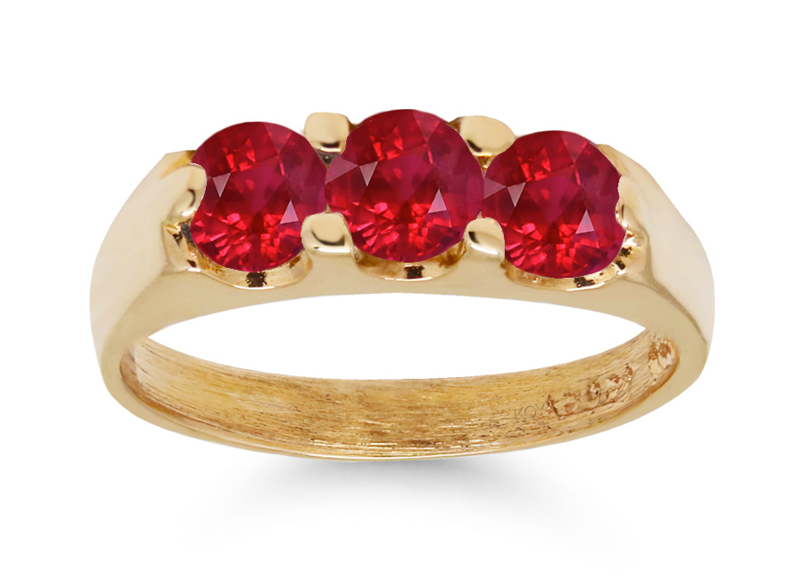 Gold babtism ring 6014pun