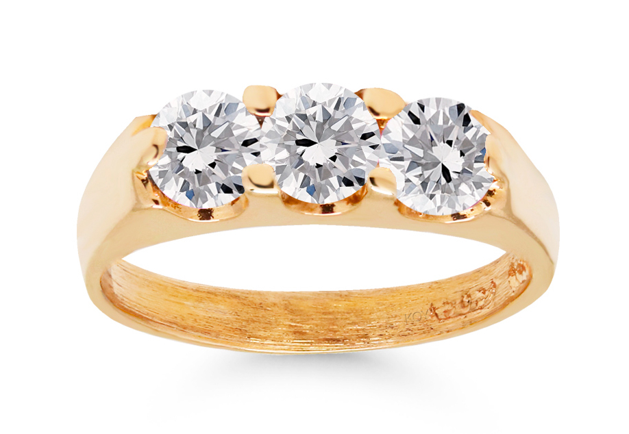 Gold babtism ring 6014Z