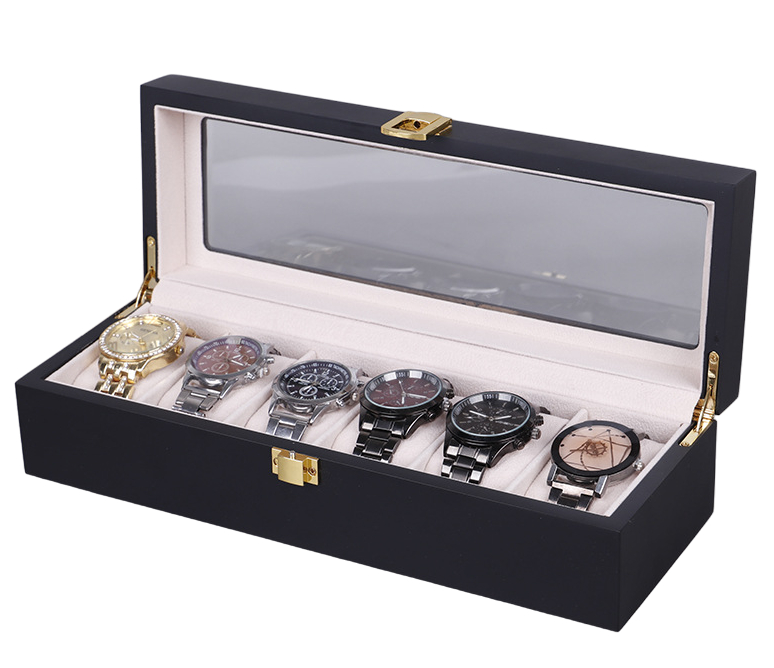 Tiera watch box 6 piece black