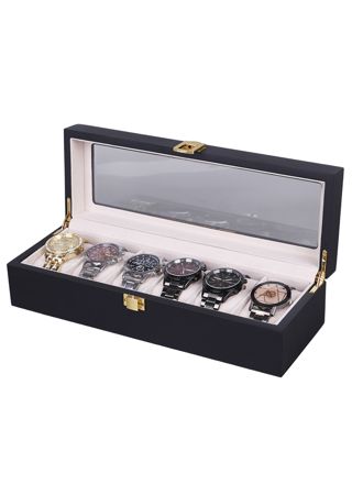 Tiera watch box 6 piece black