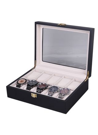 Tiera watch box 10 piece black