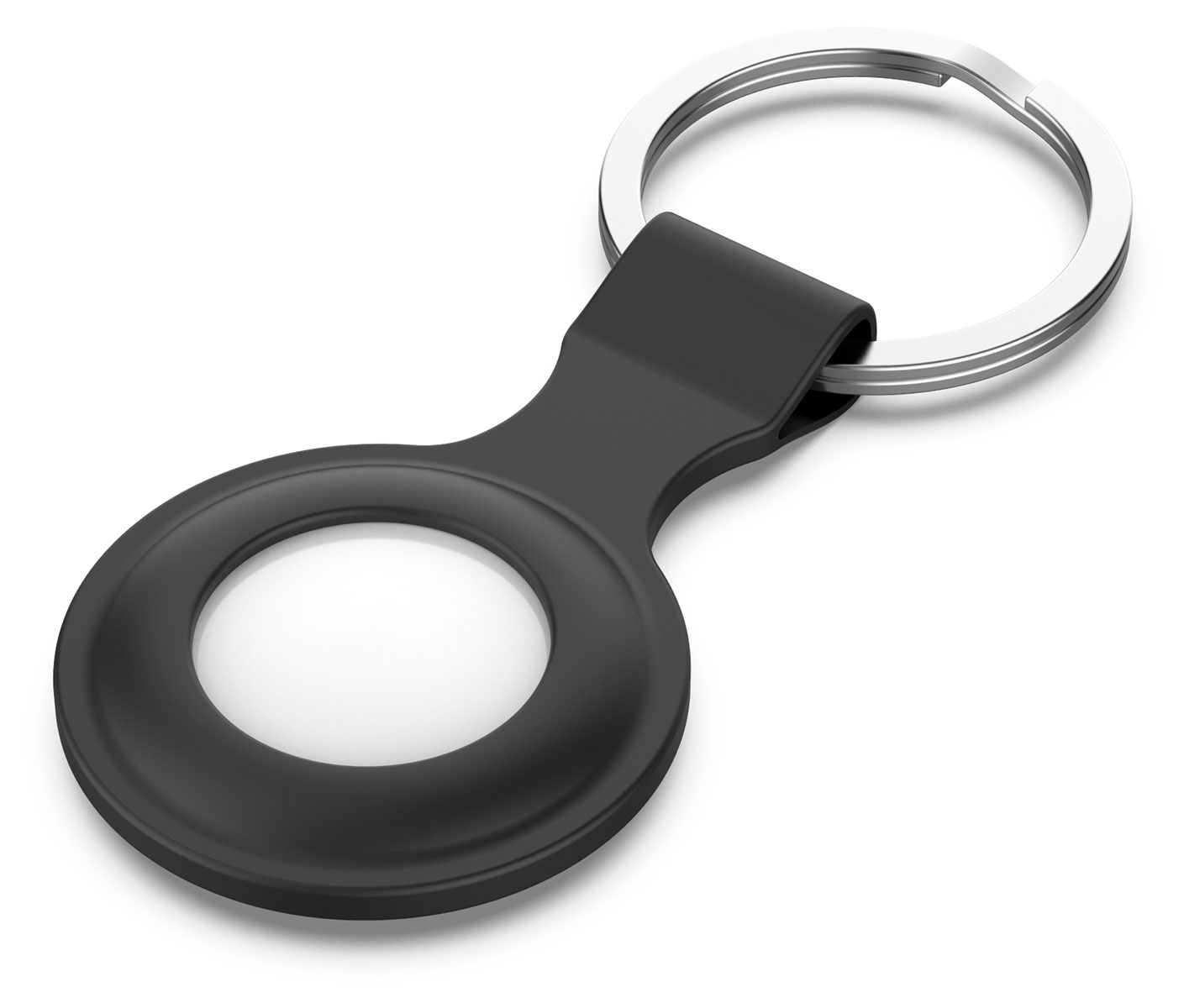Tiera silicone Apple AirTag key ring black