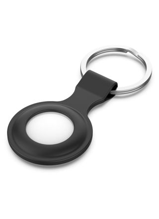Tiera silicone Apple AirTag key ring black