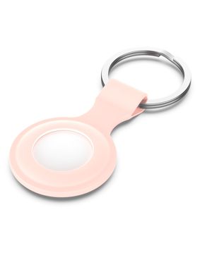 Tiera silicone Apple AirTag key ring pink