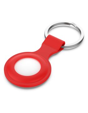 Tiera silicone Apple AirTag key ring red