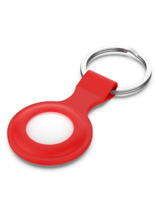 Tiera silicone Apple AirTag key ring red