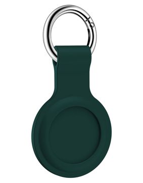 Tiera silicone Apple AirTag key ring holder green