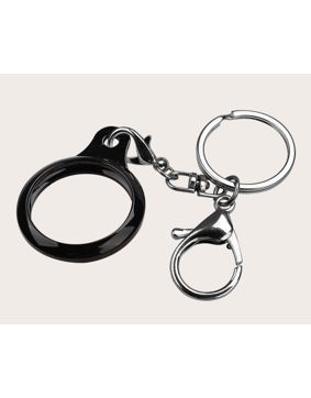 Tiera muovinen Apple AirTag key ring black