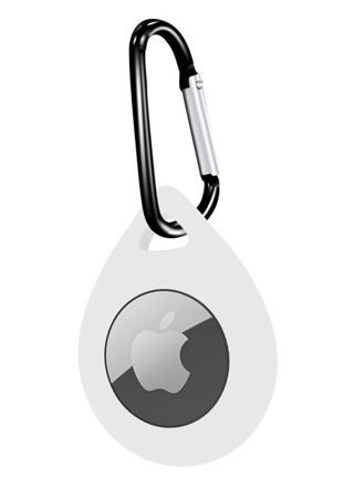 Tiera Apple AirTag silicone drop-shaped cover white