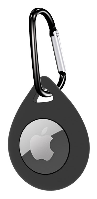 Tiera Apple AirTag silicone drop-shaped cover black