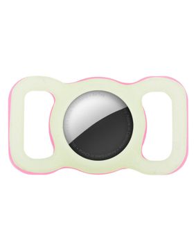 Tiera Apple AirTag dog and cat collar holder white