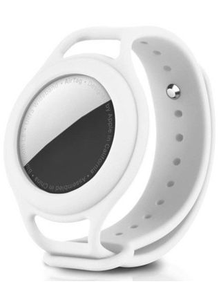 Tiera kids' silicone bracelet for Apple AirTag white