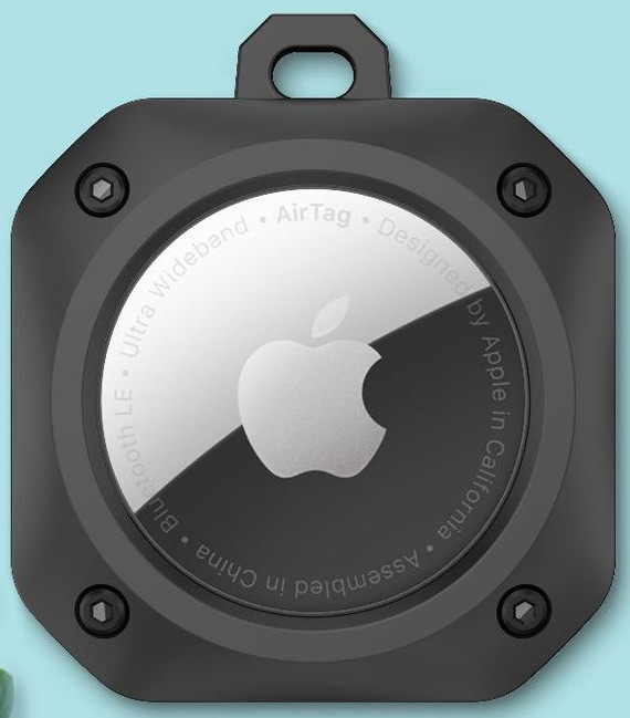 Tiera Apple AirTag durable cover black