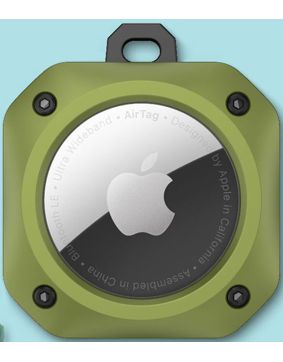 Tiera Apple AirTag durable cover green