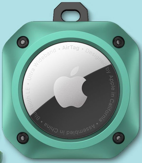 Tiera Apple AirTag durable cover sinigreen