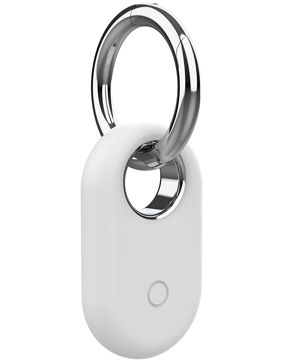 Tiera silicone Samsung Galaxy SmartTag 2 key ring white