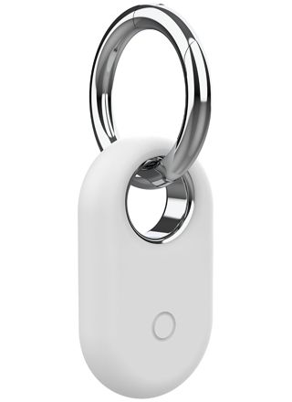 Tiera silicone Samsung Galaxy SmartTag 2 key ring white