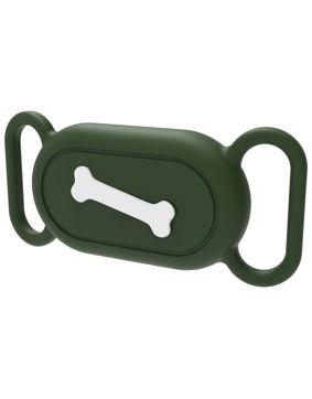 Tiera Samsung Galaxy SmartTag 2 collar holder dark green