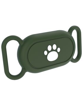 Tiera Samsung Galaxy SmartTag 2 dog and cat collar holder dark green